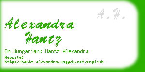 alexandra hantz business card